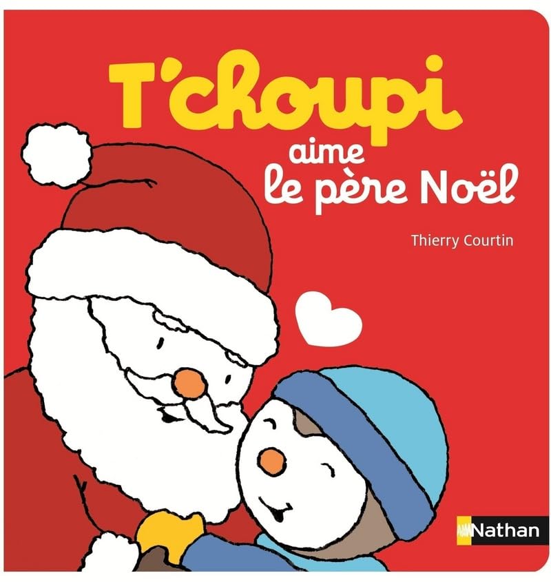 Livre cartonné : T'choupi aime le père Noel