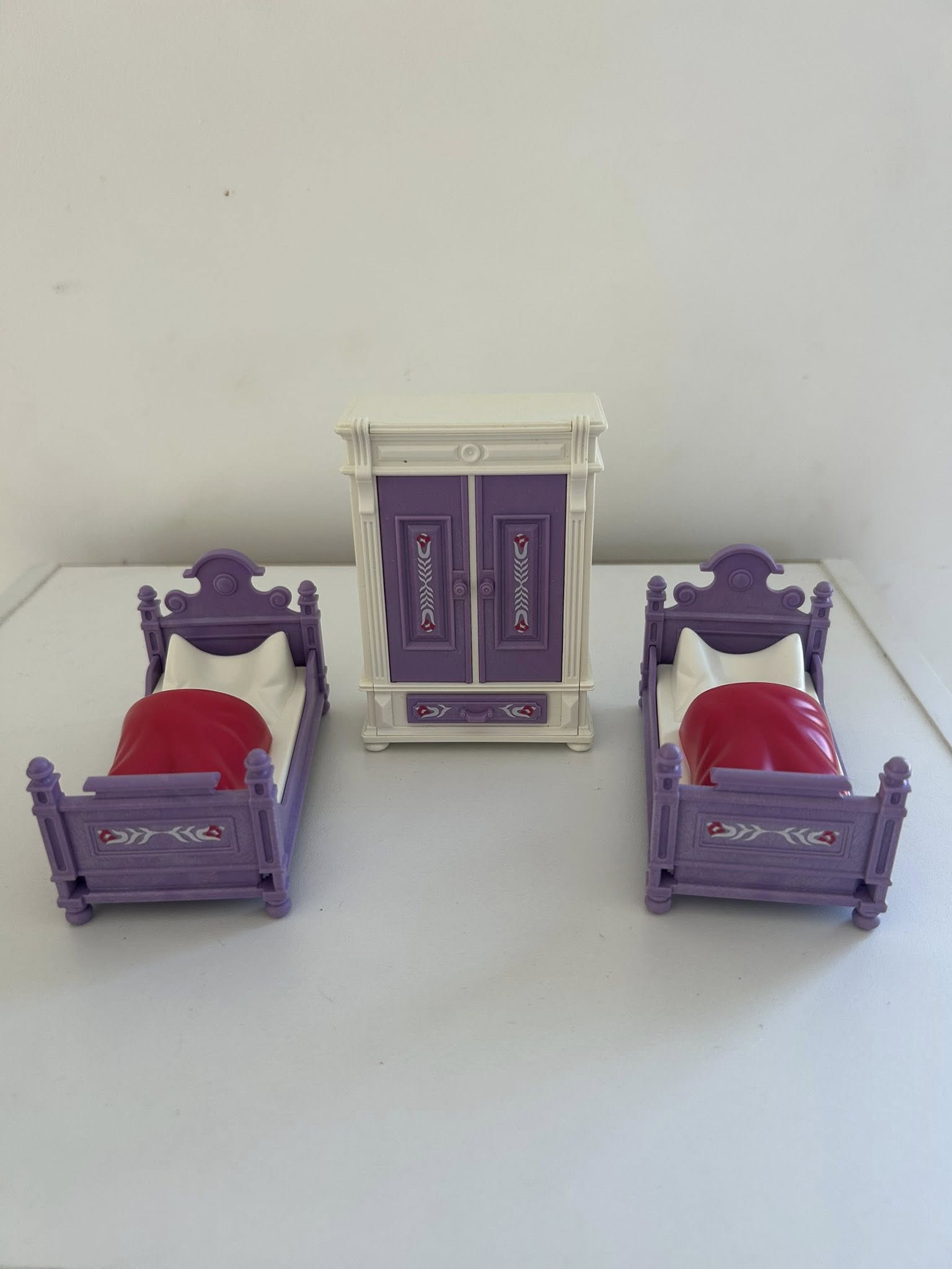 Playmobil 5325 Chambre victorienne complète 2 lits + armoire Belle Époque TBE