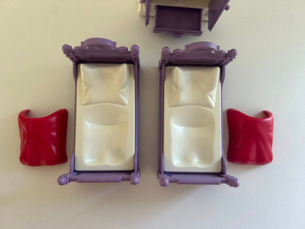 Playmobil 5325 Chambre victorienne complète 2 lits + armoire Belle Époque TBE