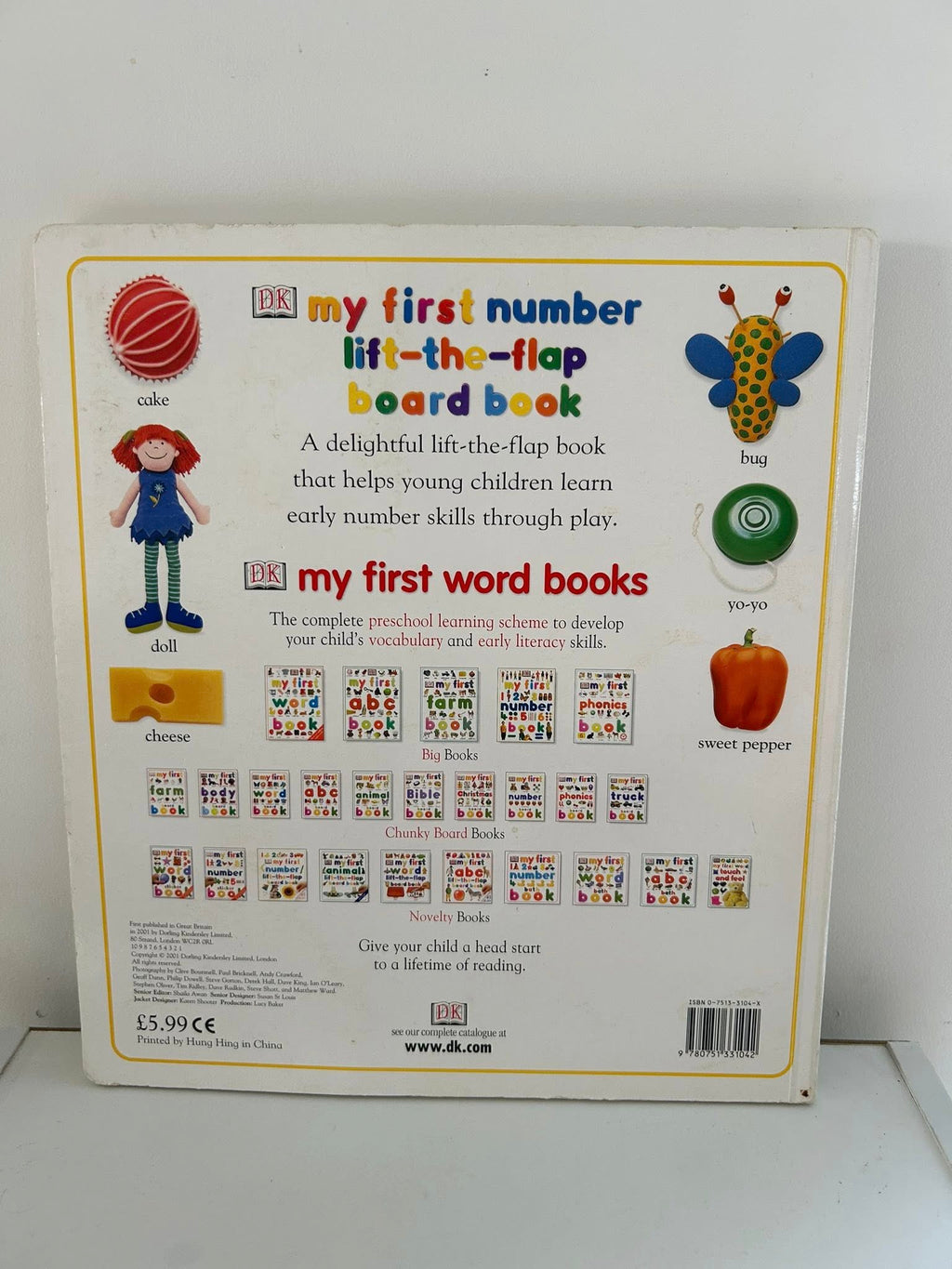 Grand livre cartonné à volets : My first number