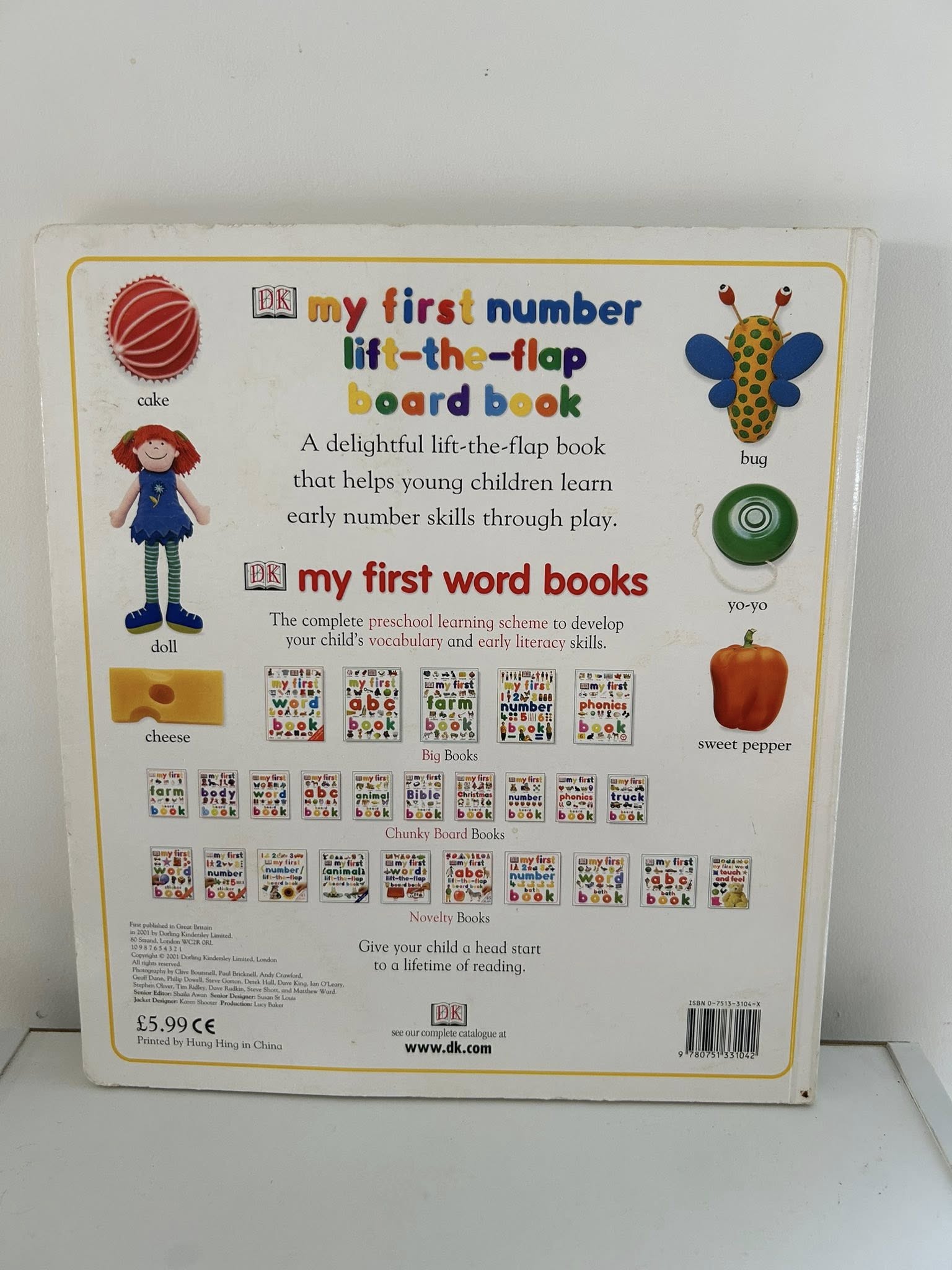 Grand livre cartonné à volets : My first number