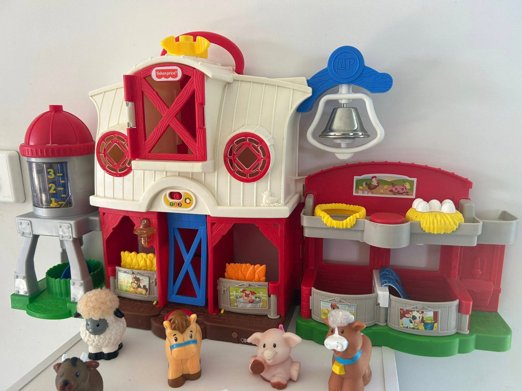 Fisher-Price Little People – Les animaux de la ferme avec lumières et musiques (édition français/anglais)
